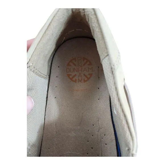 Dunham new balance mens loafer sz 13D leather comfort shoes tan slip on