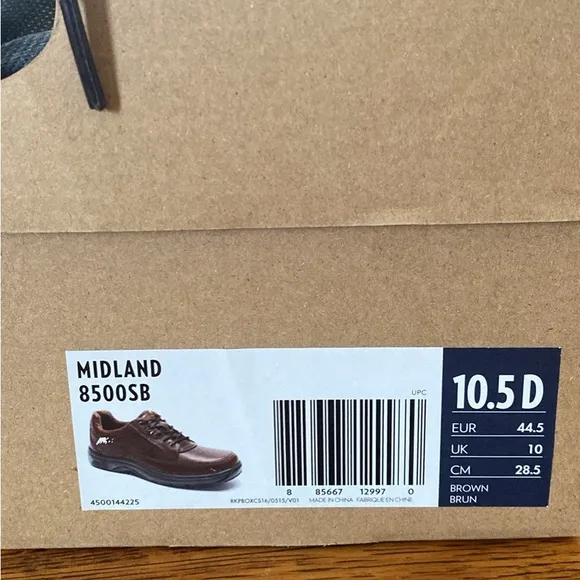 Dunham Oxford Midland Brown Leather Men's Shoes