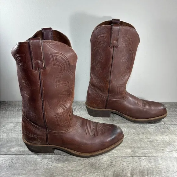 Durango FR204 Farm”N Ranch Wellington Western Cowboy Leather Men’s Boots Size 10