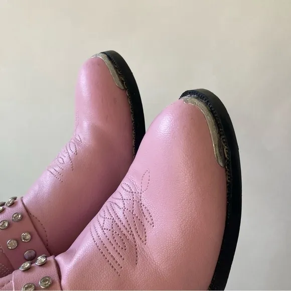 Durango | Girls Pink Chain Harness Cowgirl Boots