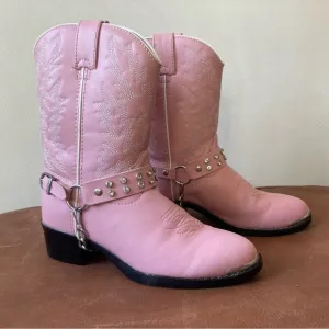 Durango | Girls Pink Chain Harness Cowgirl Boots