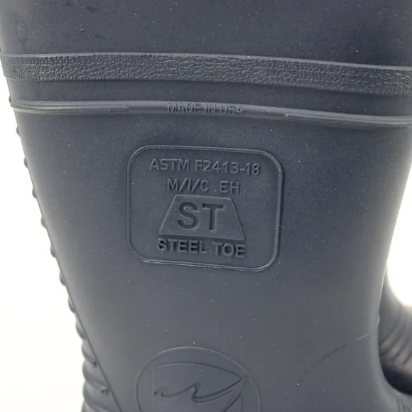 Durapro PVC Steel Toe Work Boots in Navy Blue Mens Size 5/Womens Size 7 NEW