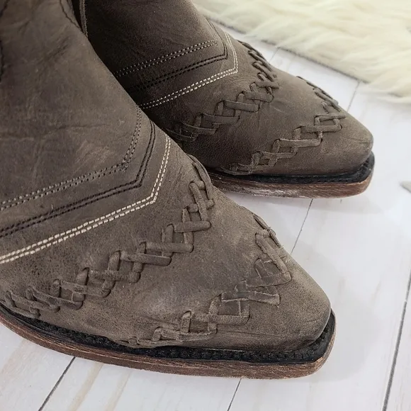 Dusty Rocker Dreamcatcher cowboy boots fringe red