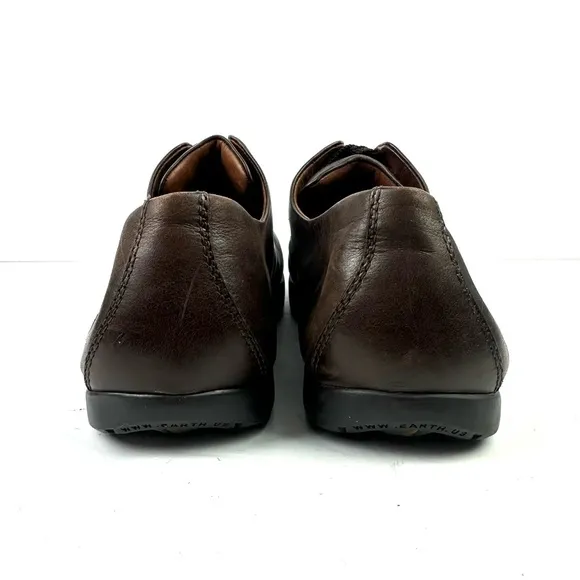 Earth Kalso Breeze Shoes 11 Dark Brown Leather Comfort Negative Heel Womens