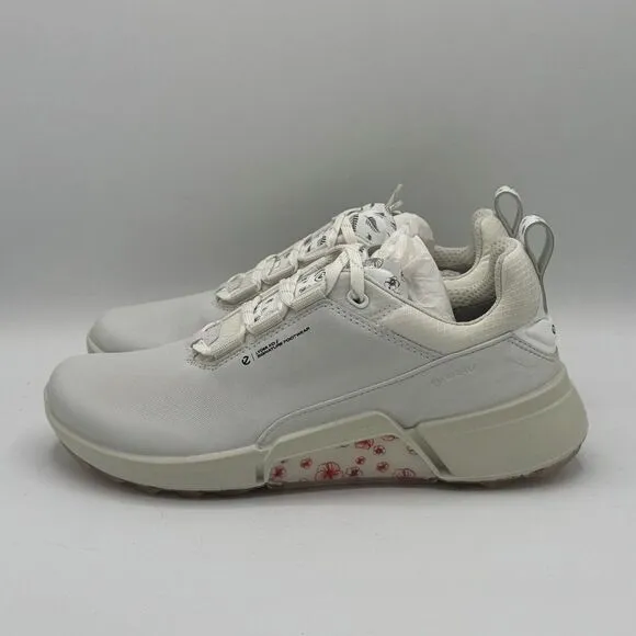 ECCO Biom H4 Golf Shoes White / Silver Grey Women's Size US 6-6.5 EU 37 NIB