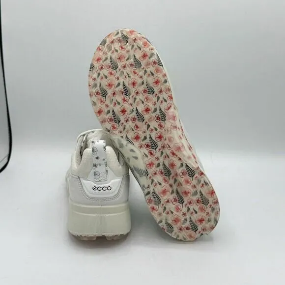 ECCO Biom H4 Golf Shoes White / Silver Grey Women's Size US 6-6.5 EU 37 NIB