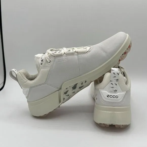 ECCO Biom H4 Golf Shoes White / Silver Grey Women's Size US 6-6.5 EU 37 NIB