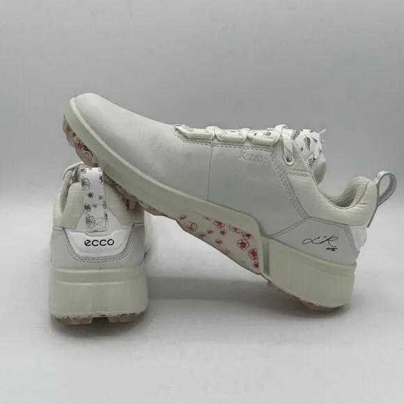 ECCO Biom H4 Golf Shoes White / Silver Grey Women's Size US 6-6.5 EU 37 NIB