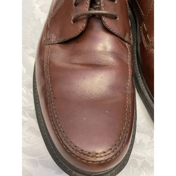 ECCO Boston Lace Up Mink Brown Dress Shoes Size‎ 45 11/11.5 Comfort