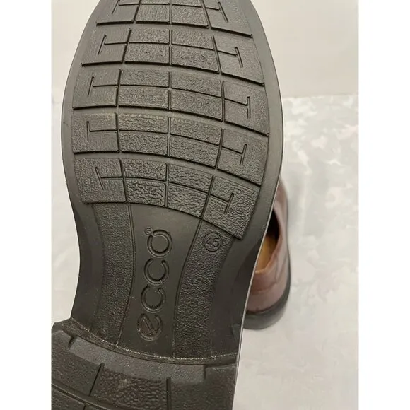 ECCO Boston Lace Up Mink Brown Dress Shoes Size‎ 45 11/11.5 Comfort