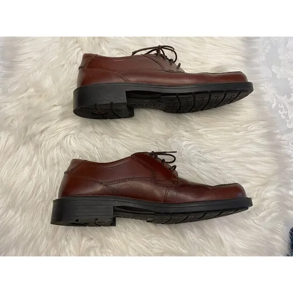 ECCO Boston Lace Up Mink Brown Dress Shoes Size‎ 45 11/11.5 Comfort