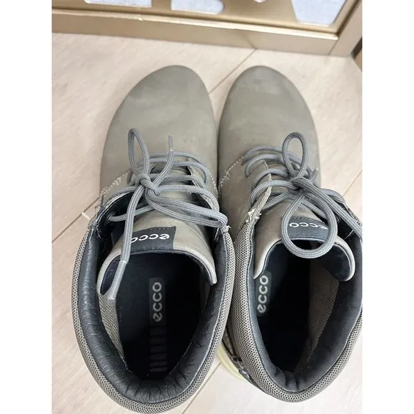 Ecco CALGARY HIGH Men Leather Nubuck Casual City Sneaker Boot Shoe 42 Us 8 8.5