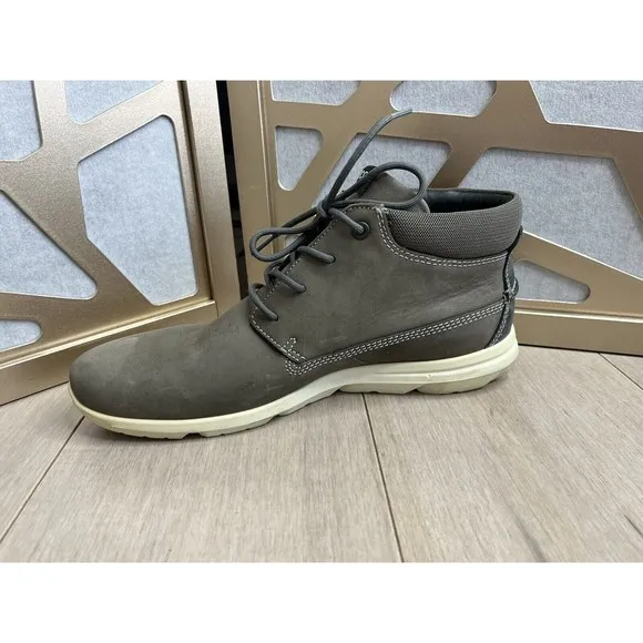 Ecco CALGARY HIGH Men Leather Nubuck Casual City Sneaker Boot Shoe 42 Us 8 8.5