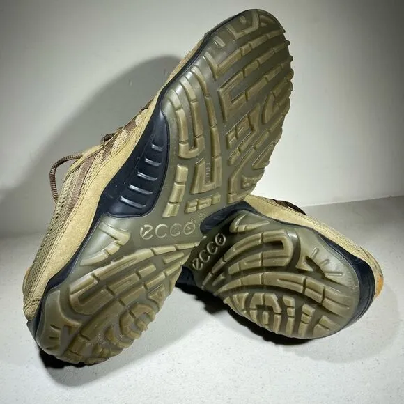 Ecco Hiking Shoes Mens Trail Walking Size 45 EU USA 11.5 Brown