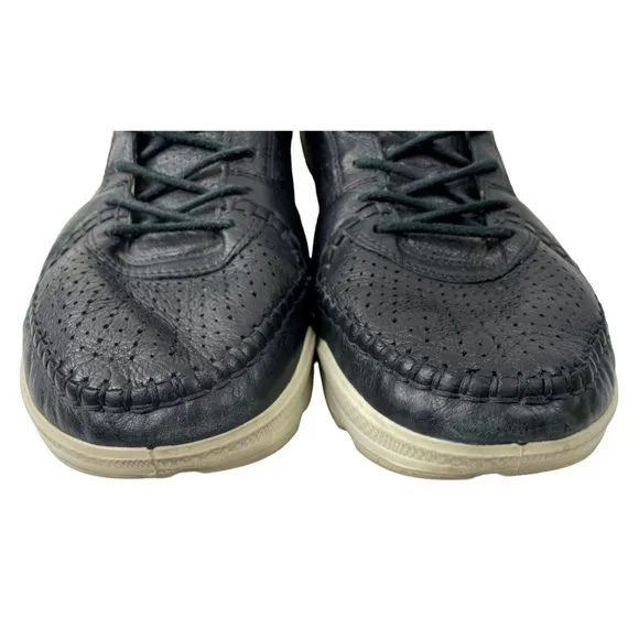 Ecco Men's Biom Black Yak Leather Casual Comfort Shoes Size EU 45/US 11-11.5