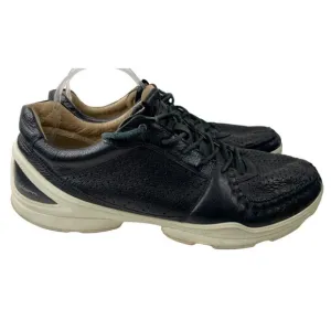 Ecco Men's Biom Black Yak Leather Casual Comfort Shoes Size EU 45/US 11-11.5