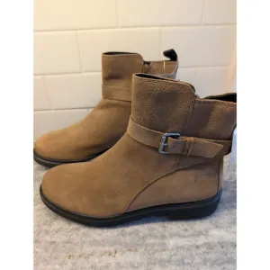 ECCO Metropole Amsterdam Leather Waterproof Boot In Camel Size EU 39, 8.5, BNWT