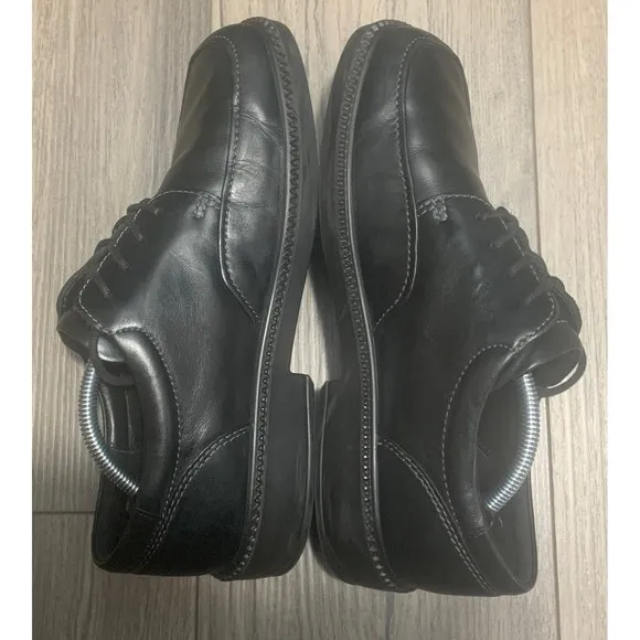Ecco Oxford Men’s Size EU 40 US 6-6.5 Black Leather Lace Up Comfort Dress Shoes