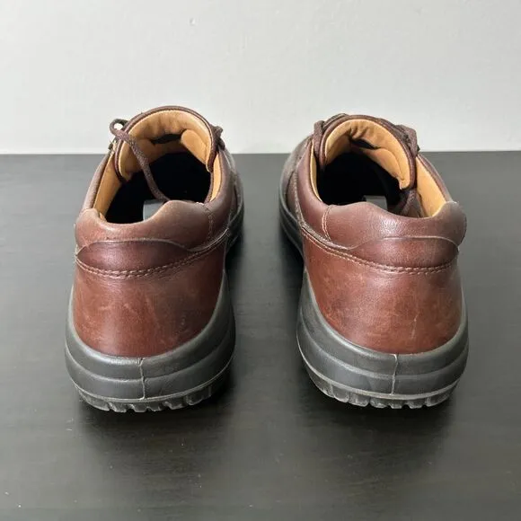 ECCO Seawalker Brown Leather Casual Oxfords Walking Shoes Men's 45 EU 11.5 US