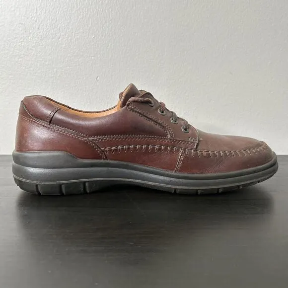 ECCO Seawalker Brown Leather Casual Oxfords Walking Shoes Men's 45 EU 11.5 US