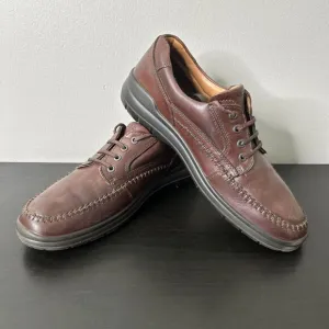 ECCO Seawalker Brown Leather Casual Oxfords Walking Shoes Men's 45 EU 11.5 US