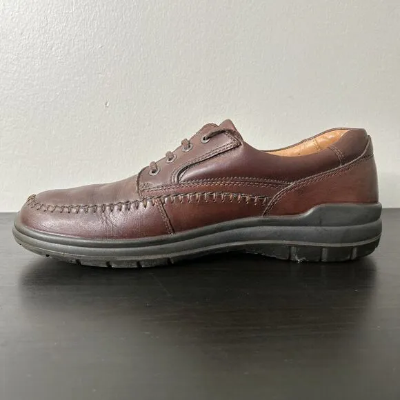 ECCO Seawalker Brown Leather Casual Oxfords Walking Shoes Men's 45 EU 11.5 US