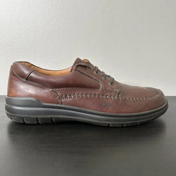 ECCO Seawalker Brown Leather Casual Oxfords Walking Shoes Men's 45 EU 11.5 US