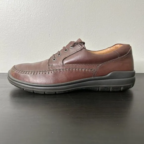 ECCO Seawalker Brown Leather Casual Oxfords Walking Shoes Men's 45 EU 11.5 US