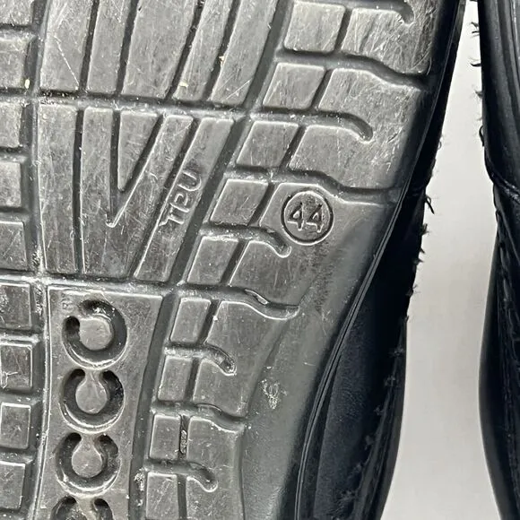 Ecco Seawalker Walking Shoes Men Size 10.5 US, 44 EU Black Leather Comfort Shoes