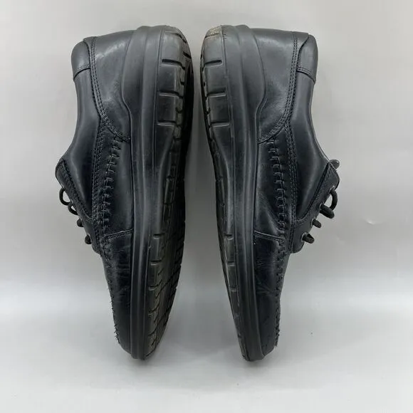 Ecco Seawalker Walking Shoes Men Size 10.5 US, 44 EU Black Leather Comfort Shoes