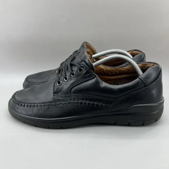 Ecco Seawalker Walking Shoes Men Size 10.5 US, 44 EU Black Leather Comfort Shoes
