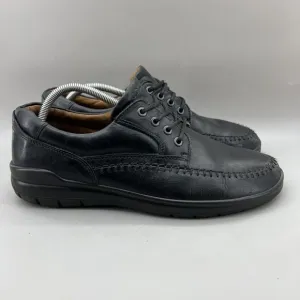 Ecco Seawalker Walking Shoes Men Size 10.5 US, 44 EU Black Leather Comfort Shoes