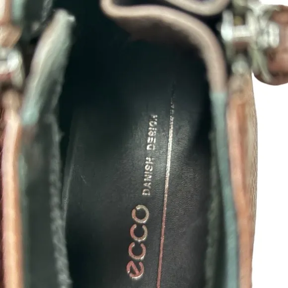 ECCO Shape M 35 Zip Ankle Boots Womens EU 42 US 11 / 11.5 Brown Leather Booties