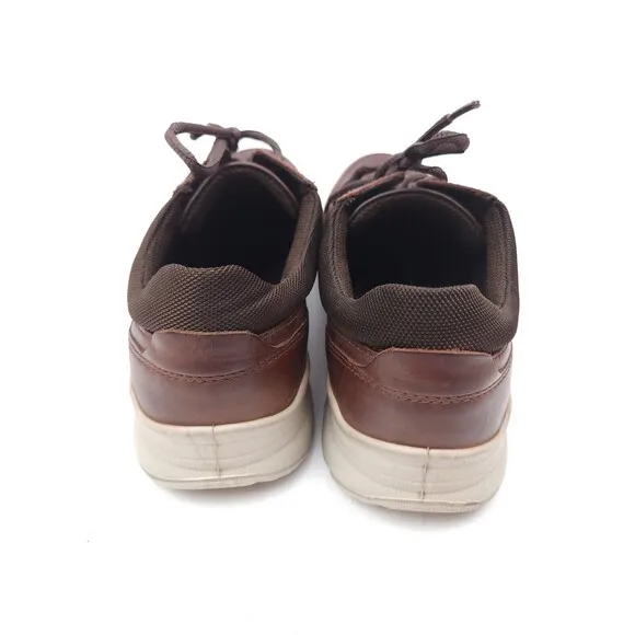 Ecco Shoes Irving Walking Sneakers Mens Brown Leather Mens Size 42 US 8-8.5