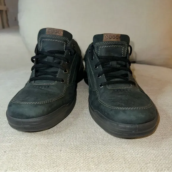 Ecco Shoes: Men's Black Lace Work Shoes