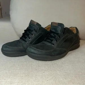 Ecco Shoes: Men's Black Lace Work Shoes