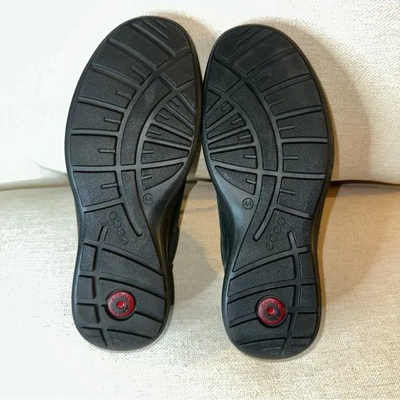 Ecco Shoes: Men's Black Lace Work Shoes