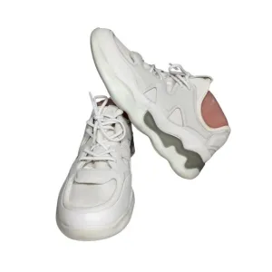 Ecco Womens Size 41 10-10.5 Silver White Elo Comfort Athletic Shoes Sneakers 358