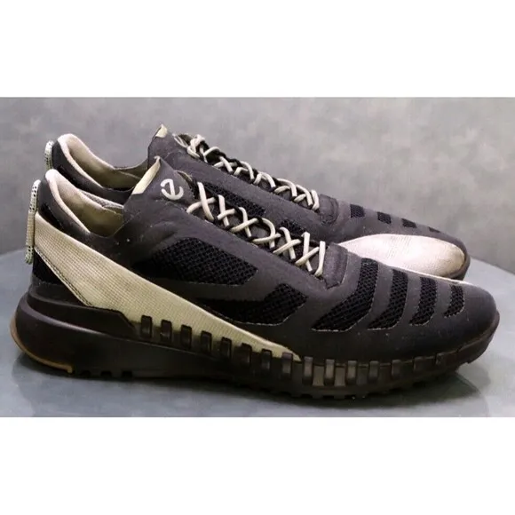 ECCO Zipflex Breakthru S.T.I $140 Men's Sneakers Shoes Sz EU 45 US 11-11.5 Gray