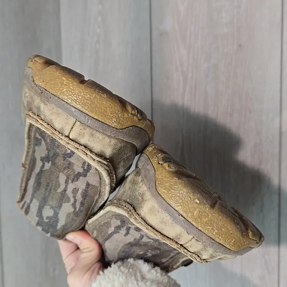 Eco Twis Mens Leather Brown Slip-On Shoes Sz 11M Driving