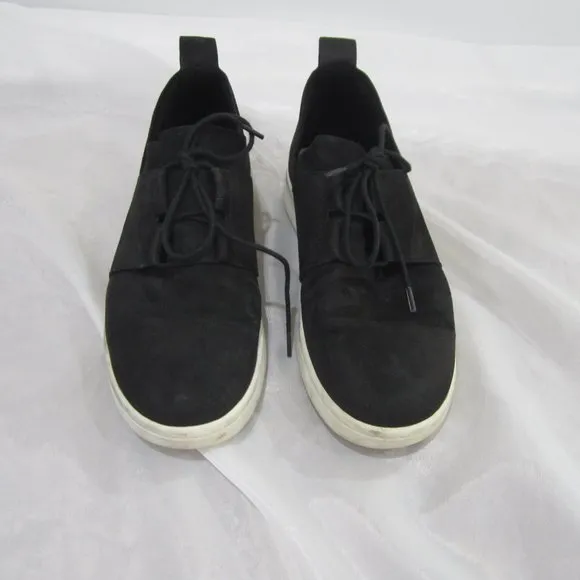 Eileen Fisher 8.5 Black Suede Tie Tennis Shoes