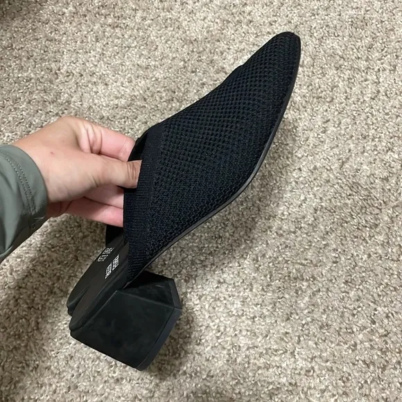 Eileen Fisher Betsy Knit Mule Shoes Black