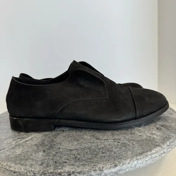 Eileen Fisher Frida Tumbled Nubuck Derby Shoes 8.5