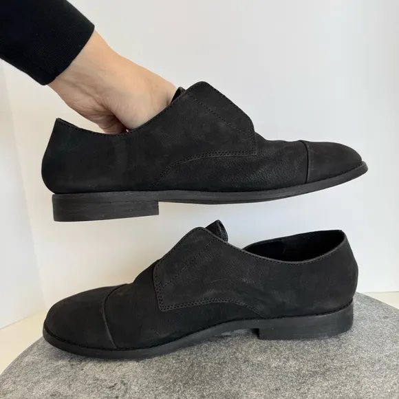 Eileen Fisher Frida Tumbled Nubuck Derby Shoes 8.5