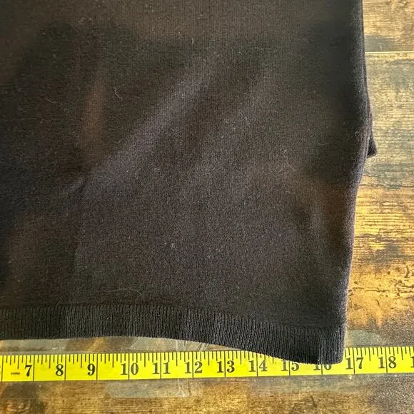 Eileen Fisher Italian Wool Skirt Medium Dark Brown Midi Pencil Quiet Luxury