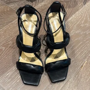 Elegant Black Strappy Women's Sandals