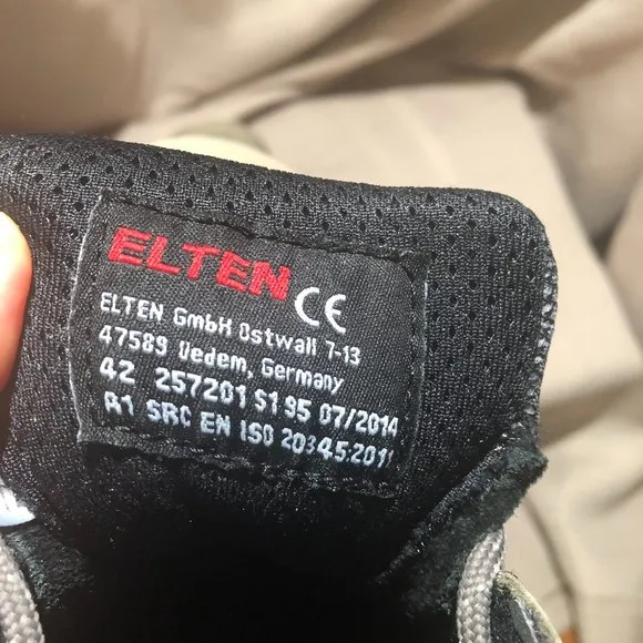 Elten men gray safety shoes, model Jan,  size 9
