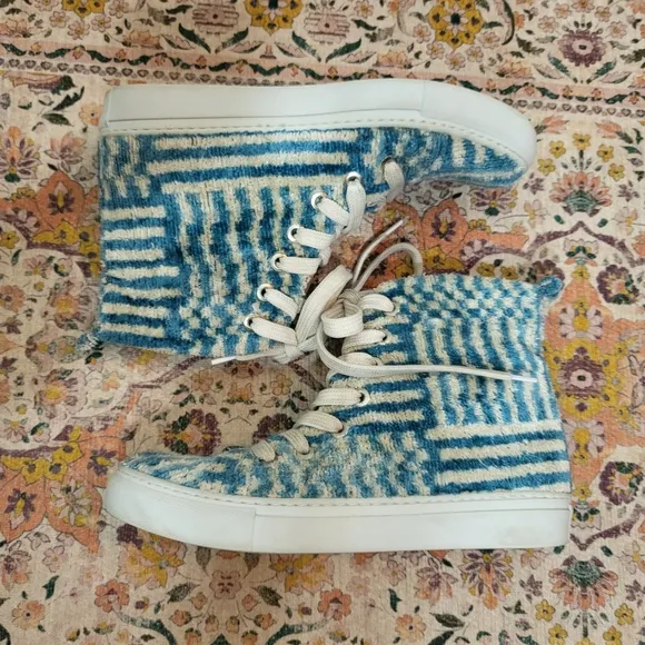 ELYSIAN The ANKARA SILK VELVET HIGH TOPS | Size 10 (EU 42)