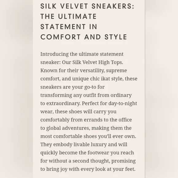 ELYSIAN The ANKARA SILK VELVET HIGH TOPS | Size 10 (EU 42)