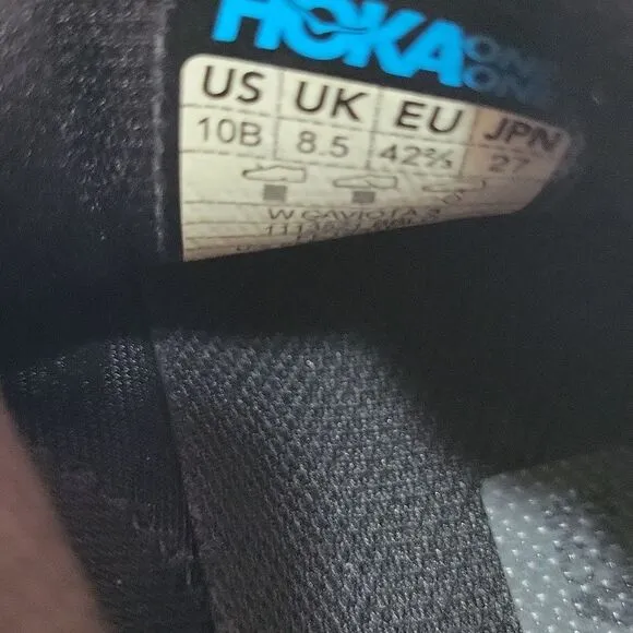 EUC HOKA ONE ONE Women’s Gaviota 3 Running Shoes Black Size 10B